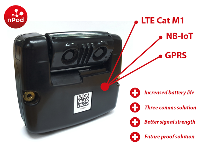 LTE Cat M1 bin sensor